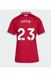 Manchester United Luke Shaw #23 Fotballdrakt Hjemme Klær Dame 2026-27 Korte ermer